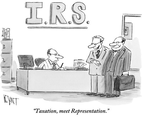 "Taxation, meet Representation."