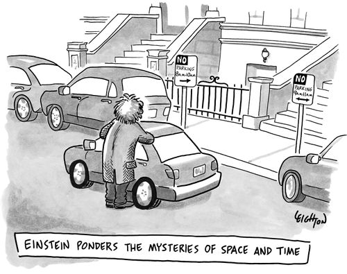 Einstein Ponders the Mysteries of Space and Time