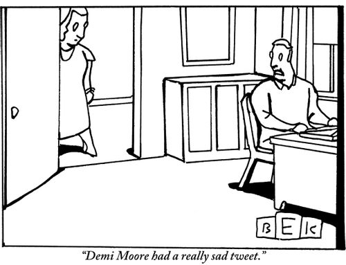 "Demi Moore had a really sad tweet."