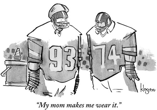 "My mom makes me wear it."
