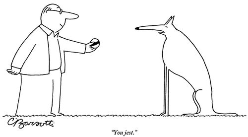 "You jest."