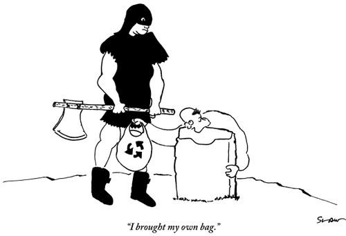 "I brought my own bag."