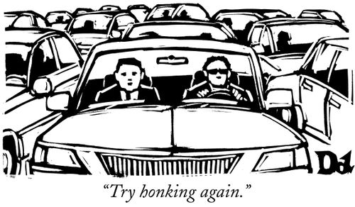 "Try honking again."
