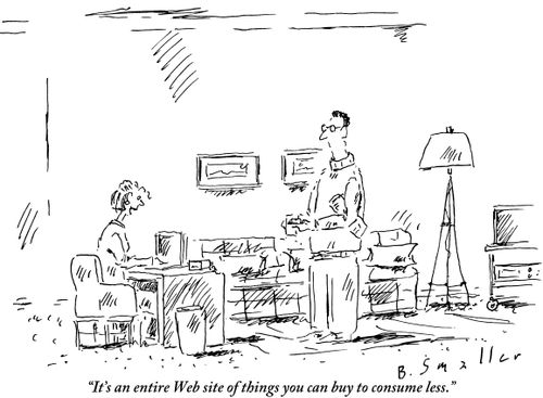 "It's an entire Web site of things you can buy to consume less."