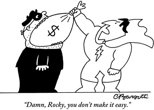 "Damn, Rocky, you don't make it easy."