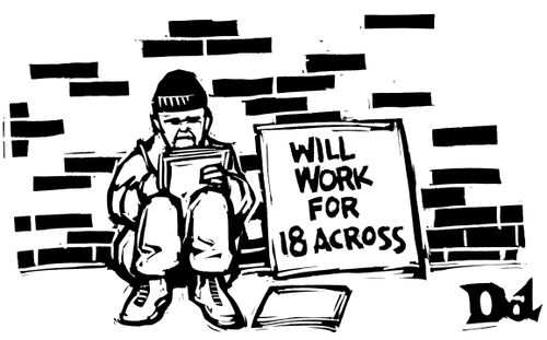 "Will work for 18 across"