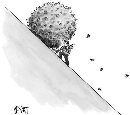 Sisyphus Rakes The Leaves
