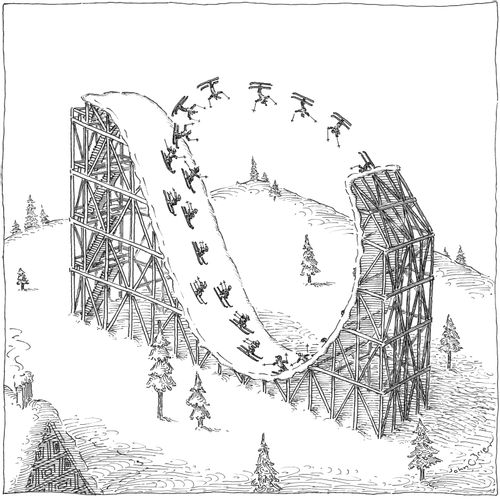 Roller Coaster Ski Ramp