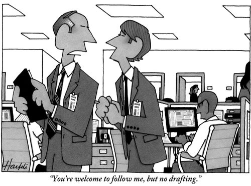 "You're welcome to follow me, but no drafting."