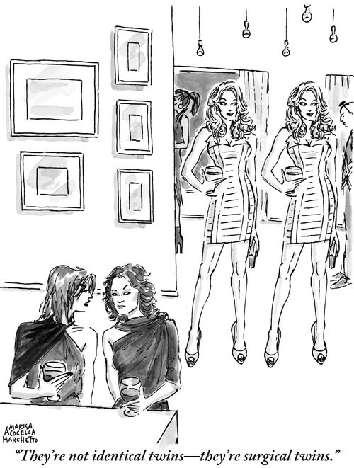 "They're not identical twins—they're surgical twins."
