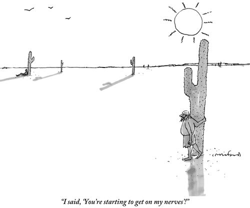 "I said, 'You're starting to get on my nerves'!"