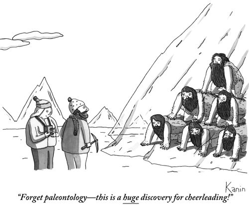 "Forget the paleontology-this is a huge discovery for cheerleading!"