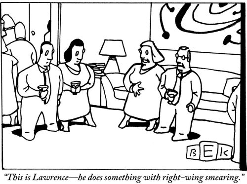 "This is Lawrence - he does something with right-wing smearing."