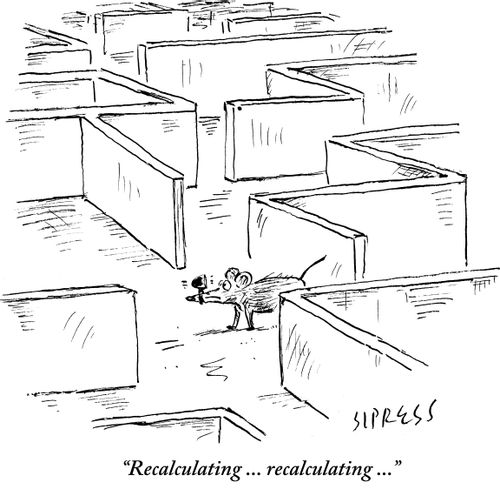 "Recalculating ... recalculating ..."