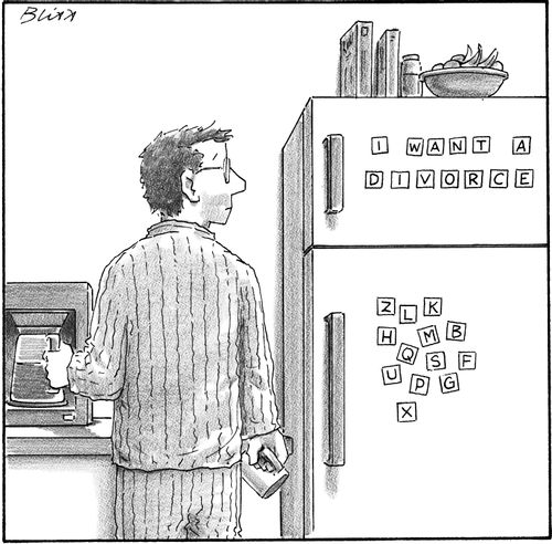 Fridge Magnets: I Want A Divorce