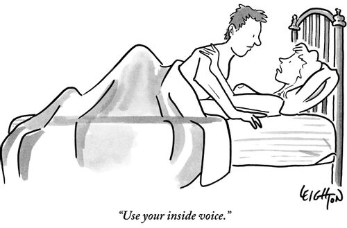 "Use your inside voice."