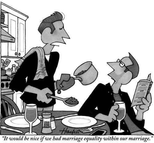 "It would be nice if we had marriage equality within our marriage."