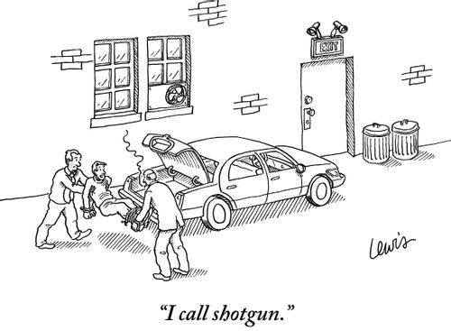 "I call shotgun."