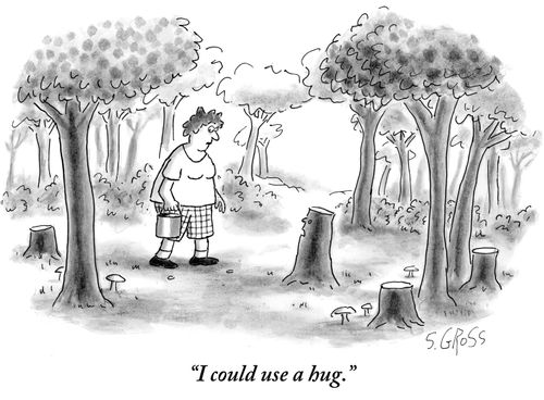 "I could use a hug."