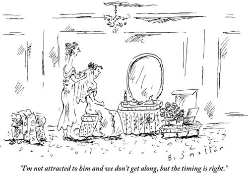 "I'm not attracted to him and we don't get along, but the timing is right."