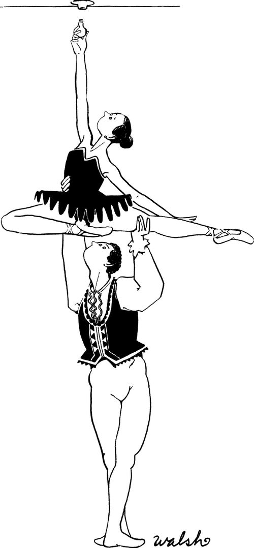 Ballerinas Change a Light bulb