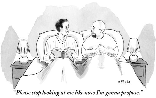"Please stop looking at me like now I'm gonna propose."