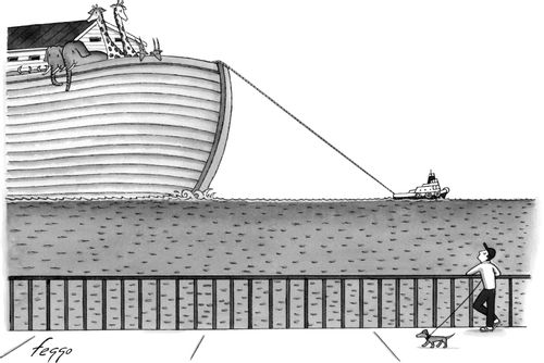 Noah's Ark Being Towed.