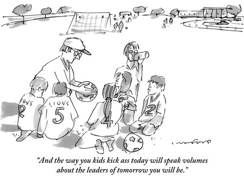 "And the way you kids kick ass today will speak volumes about the leaders of tomorrow you will be."