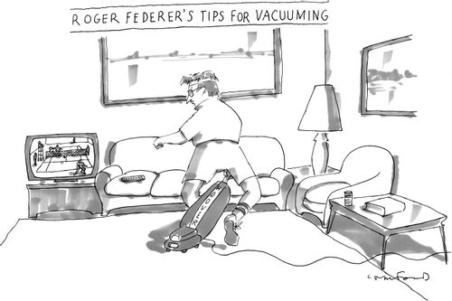 Roger Federer's Tips for Vacuuming