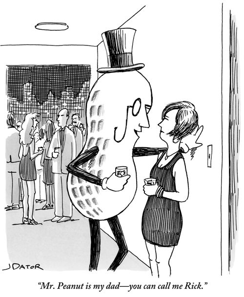 "Mr. Peanut is my dad—you can call me Rick."