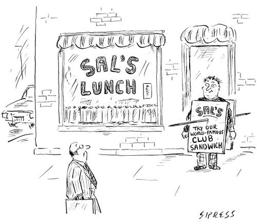 Sal's: Try our famous club sandwich.