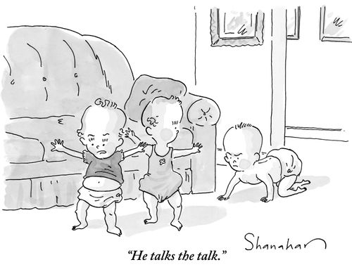 "He talks the talk."