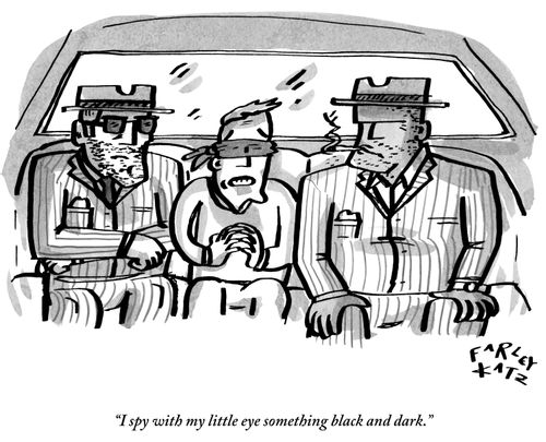 "I spy with my little eye something black and dark."