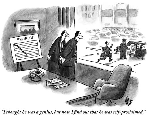 "I thought he was a genius, but now I find out that he was self-proclaimed."