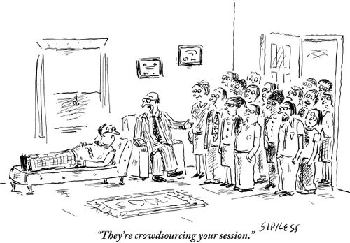 "They're crowdsourcing your session."