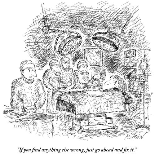 "If you find anything else wrong, just go ahead and fix it."