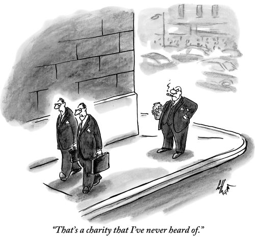 "That's a charity that I've never heard of."