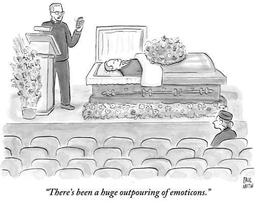 "There's been a huge outpouring of emoticons."