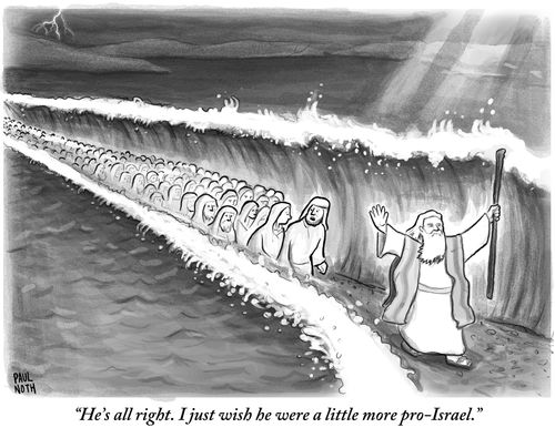 "He's all right. I just wish he were a little more pro-Israel."
