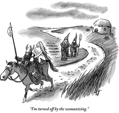 "I'm turned off by the womanizing."