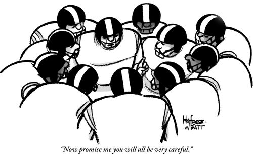"Now promise me you will all be very careful."
