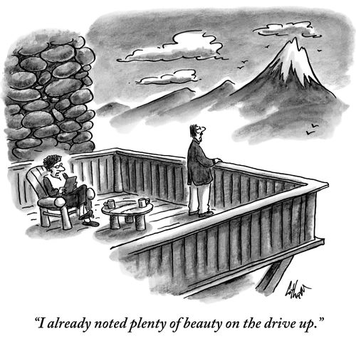 "I already noted plenty of beauty on the drive up."