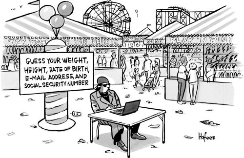 Guess your weight, height, date of birth, e-mail address, and social security number.