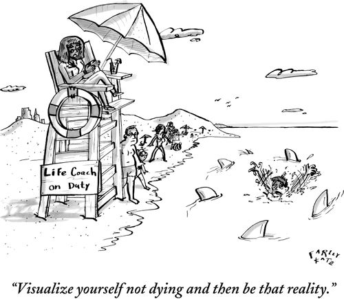"Visualize yourself not dying and then be that reality."