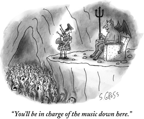 "You'll be in charge of the music down here."