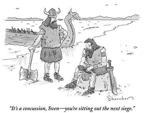"It's a concussion, Sven—you're sitting out the next siege."