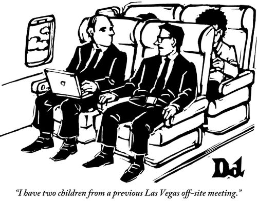 "I have two children from a previous Las Vegas off-site meeting."