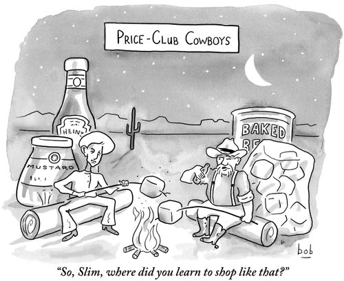 "So, Slim, where did you learn to shop like that?"