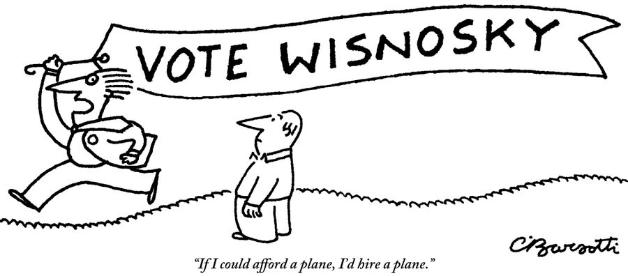 "If I could afford a plane, I'd hire a plane."