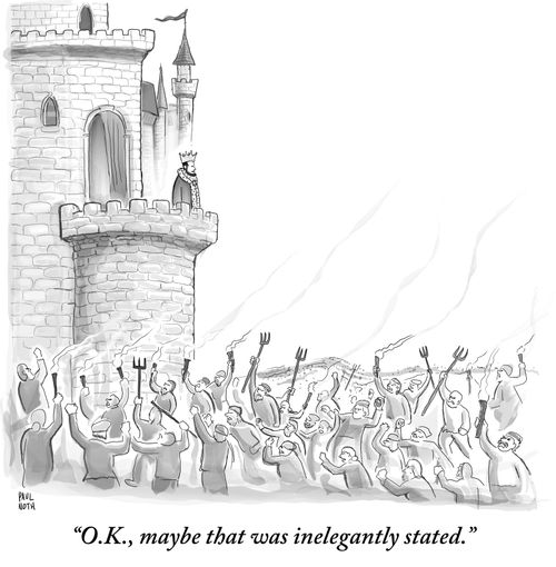 "O.K., maybe that was inelegantly stated."